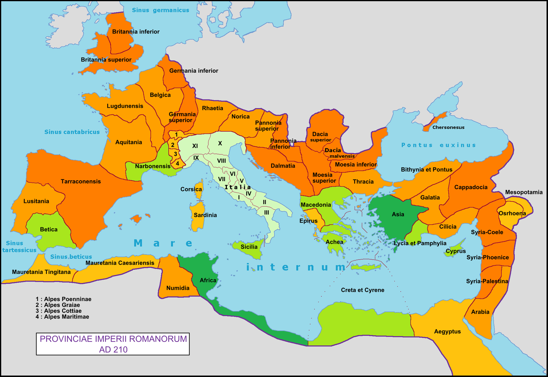 Map of Roman Empire