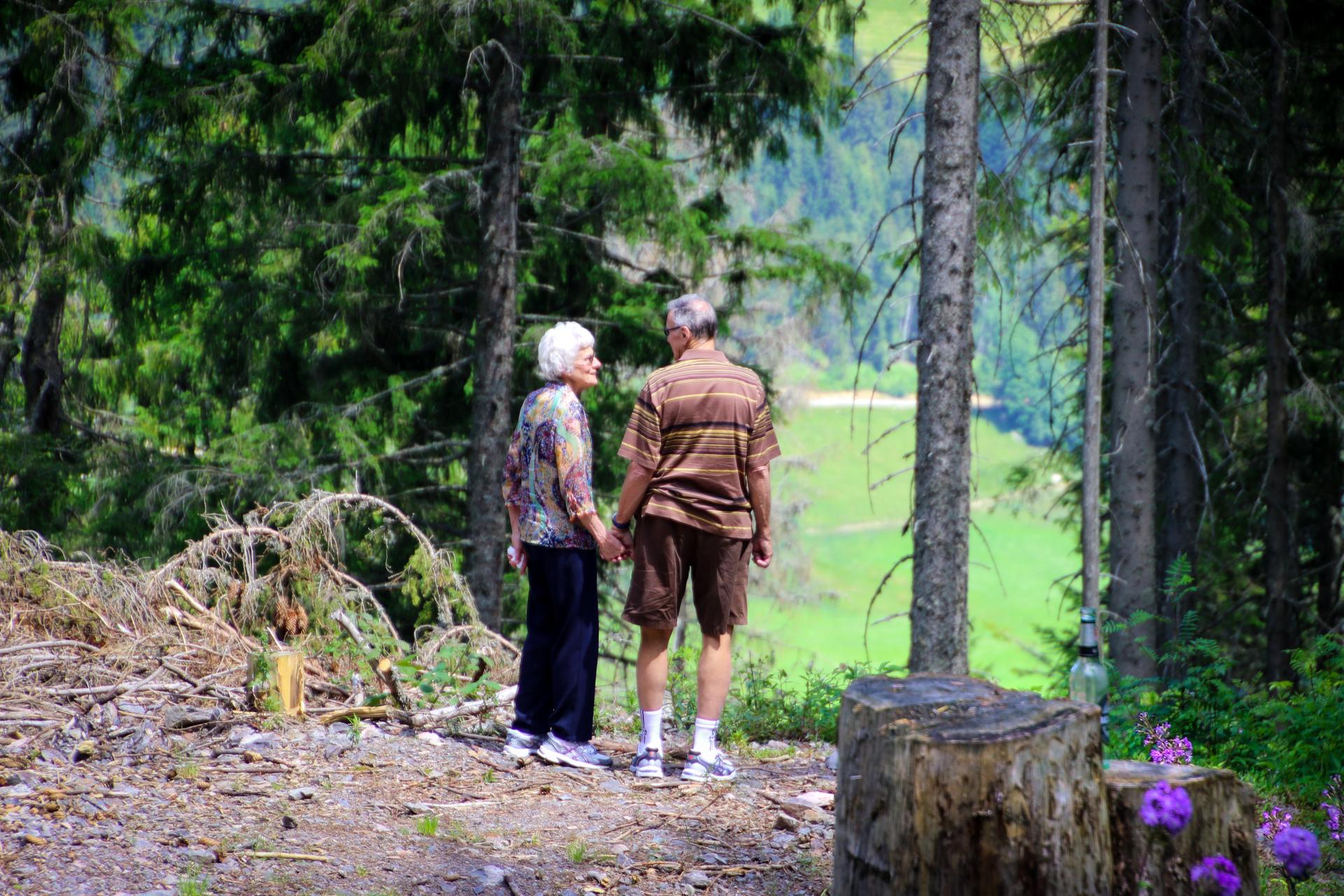 senior hikers