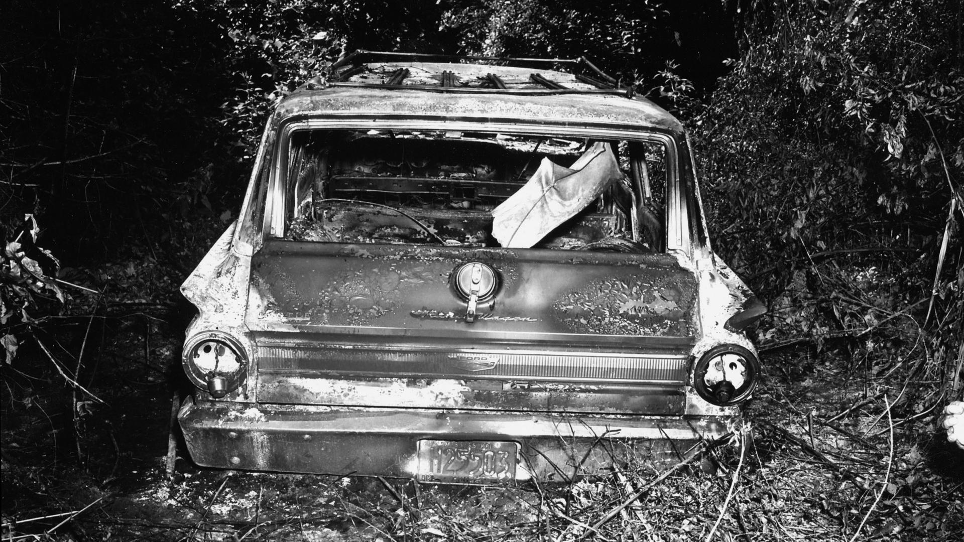 Remains of murdered men's car