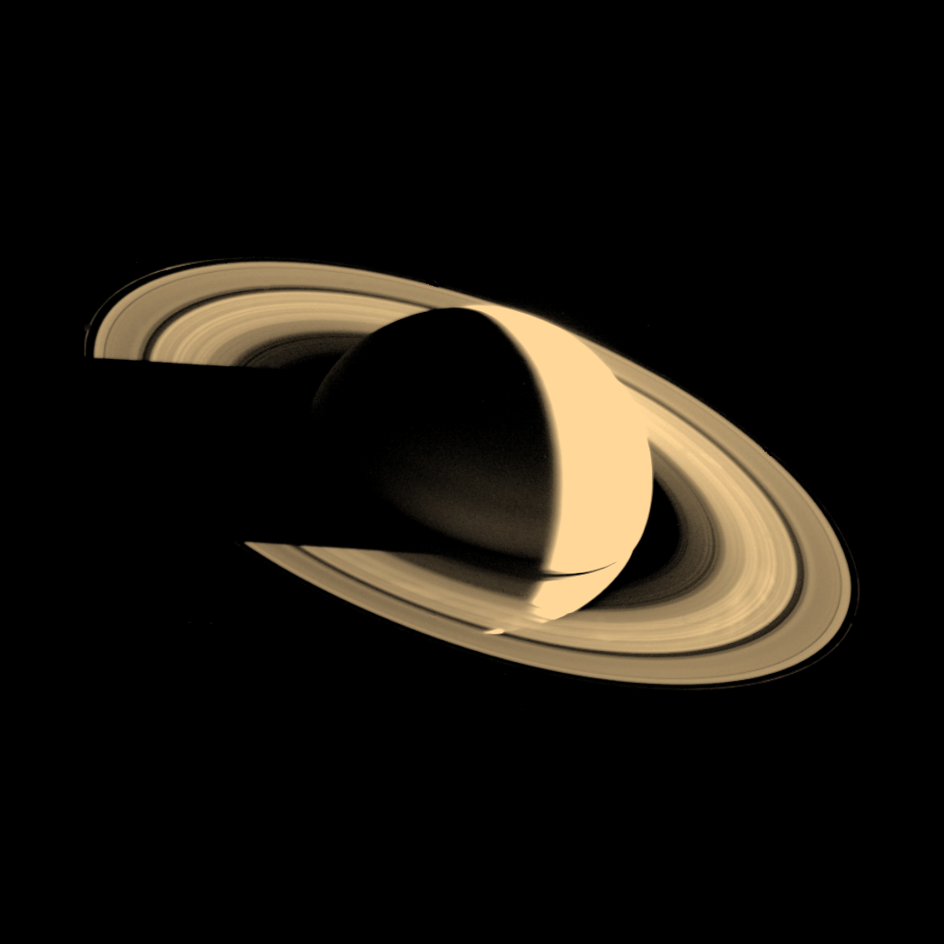 Saturn image by Voyager 1