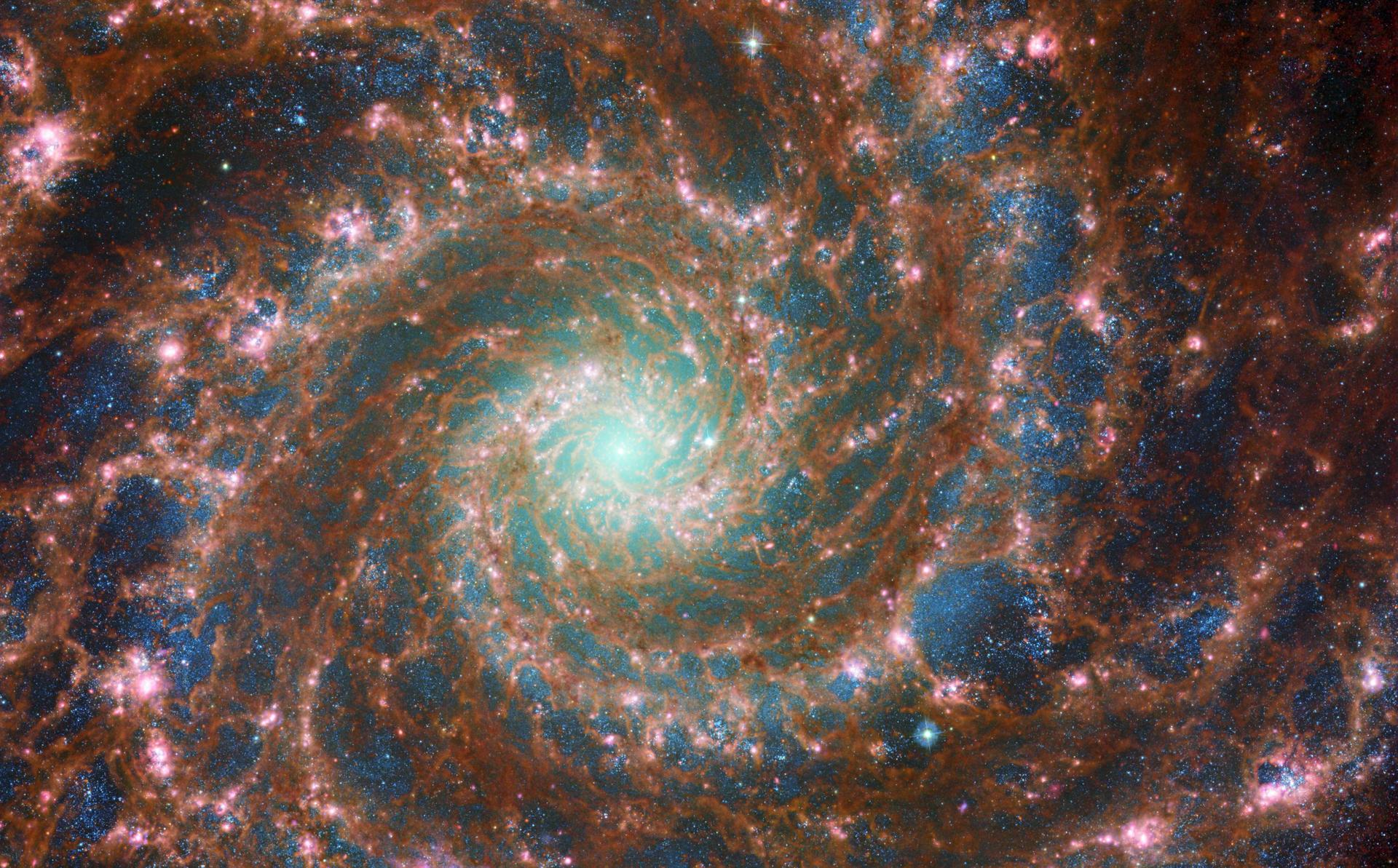 Webb/Hubble hybrid image