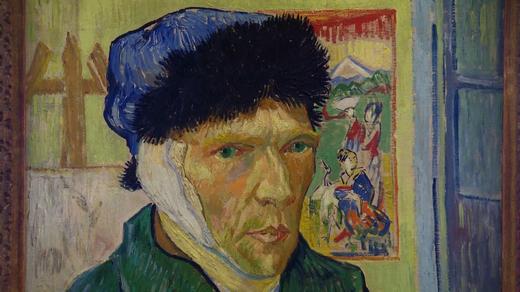 Self Portrait with Bandaged Ear by Vincent Van Gogh